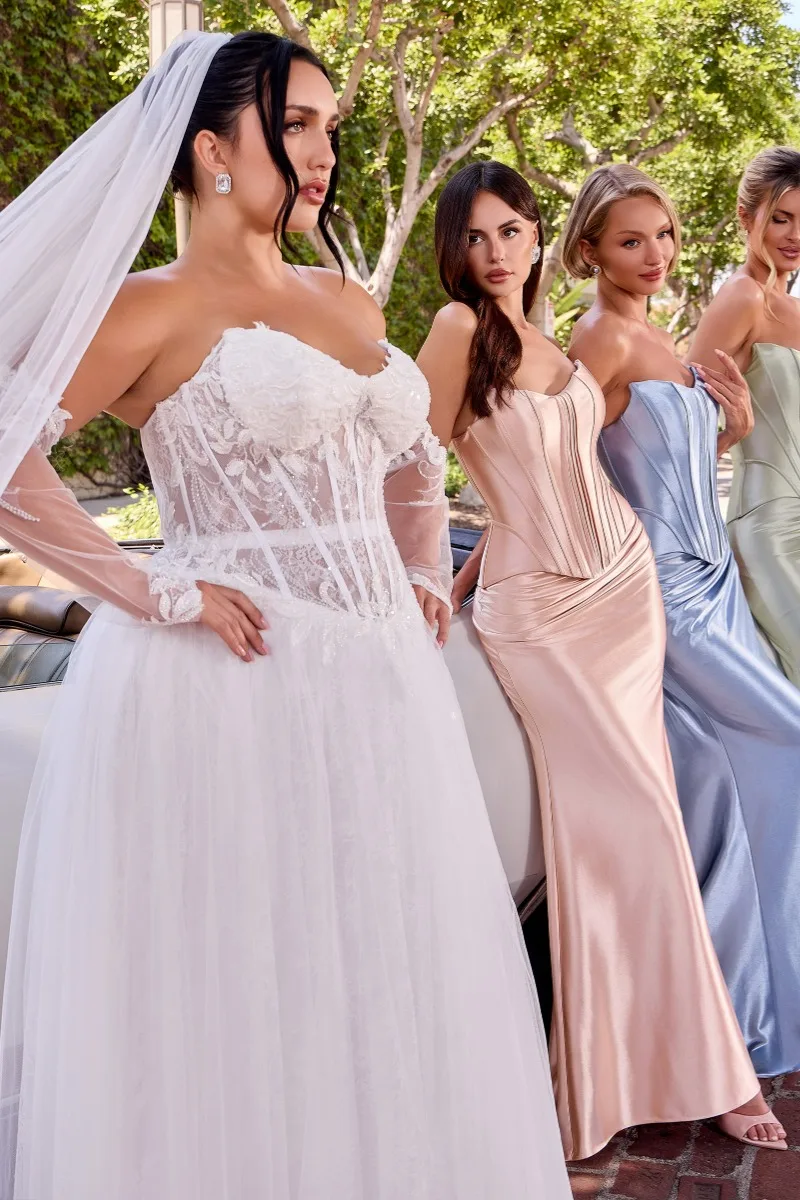 Ladivine CH2602 Dress — C CD717W OFF WHITE CH2602 BLUE ROSE CHAMPAGNE SAGE