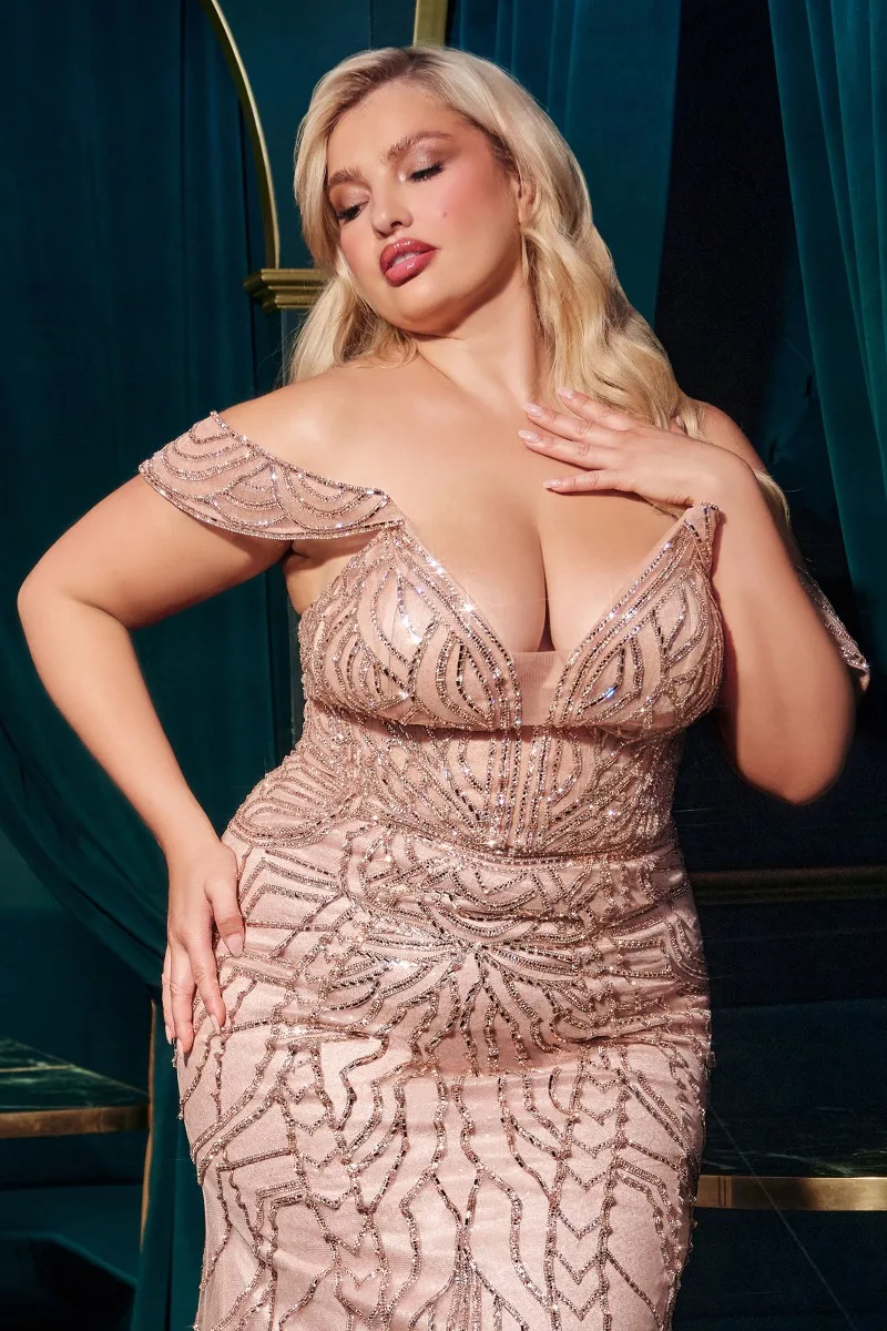 Ladivine CC0689 Dress — C ROSE GOLD