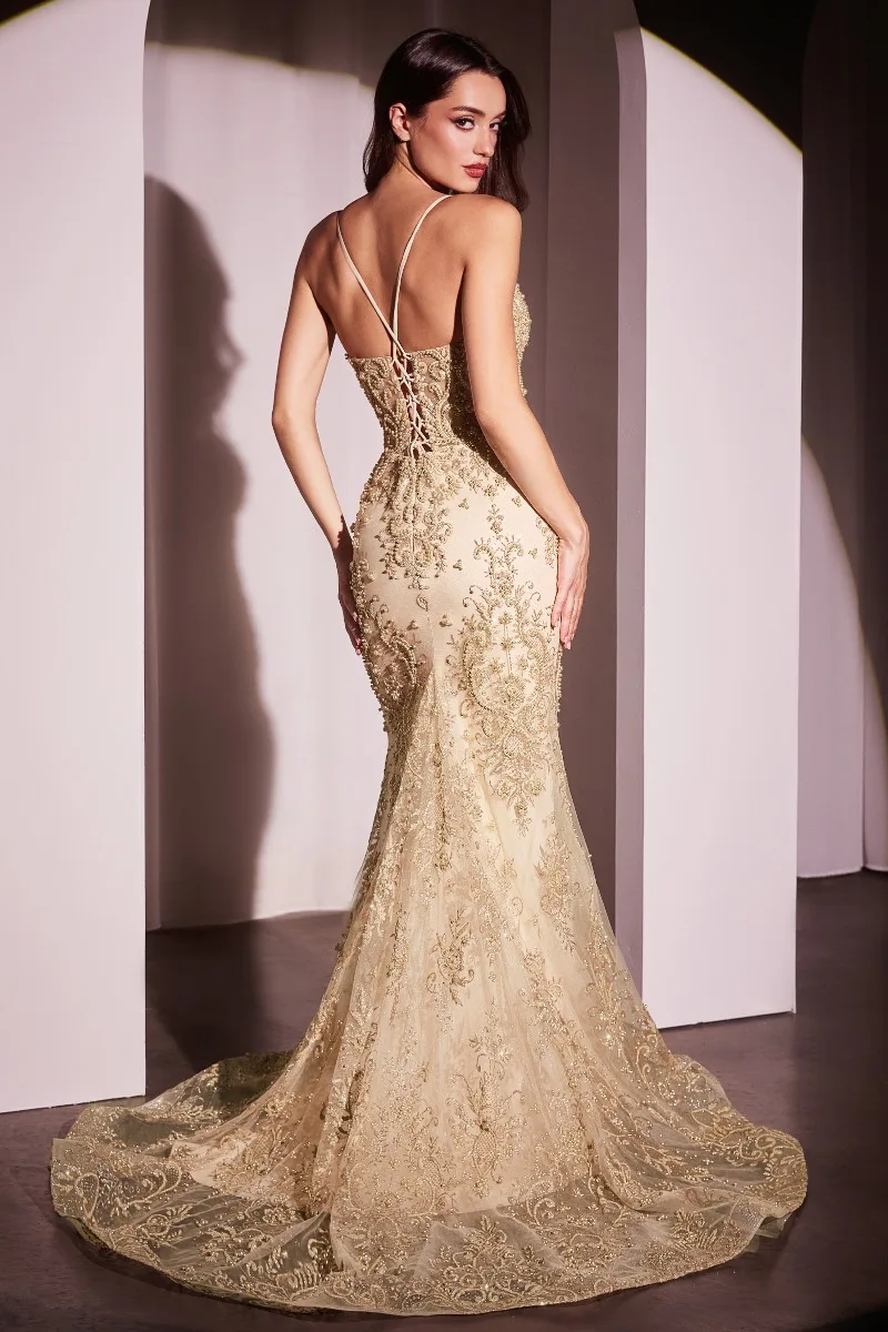Ladivine CC2403 Dress — GOLD