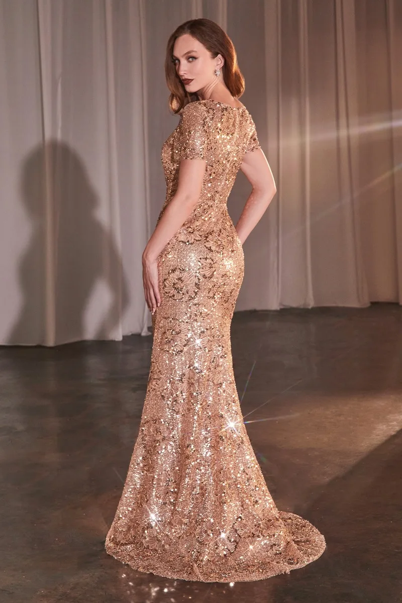 Ladivine CC3700 Dress — ROSE GOLD