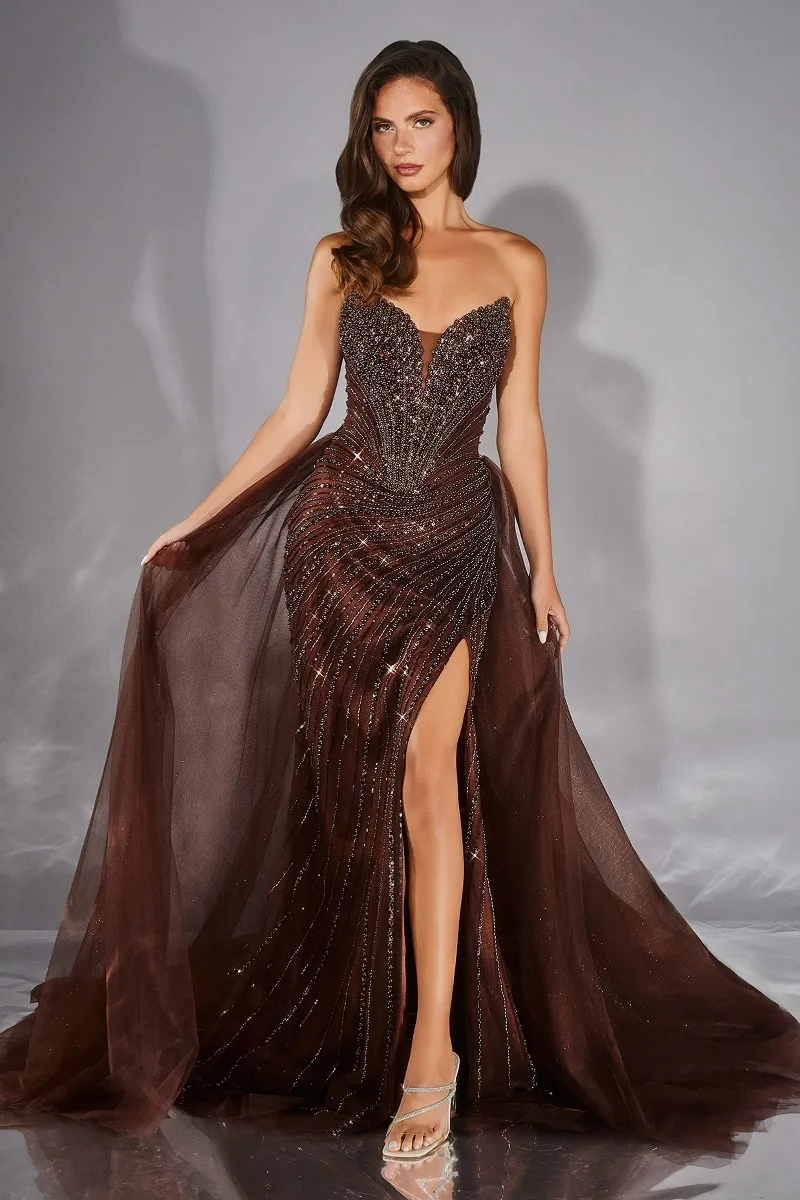 Ladivine CC492 Dress — ESPRESSO