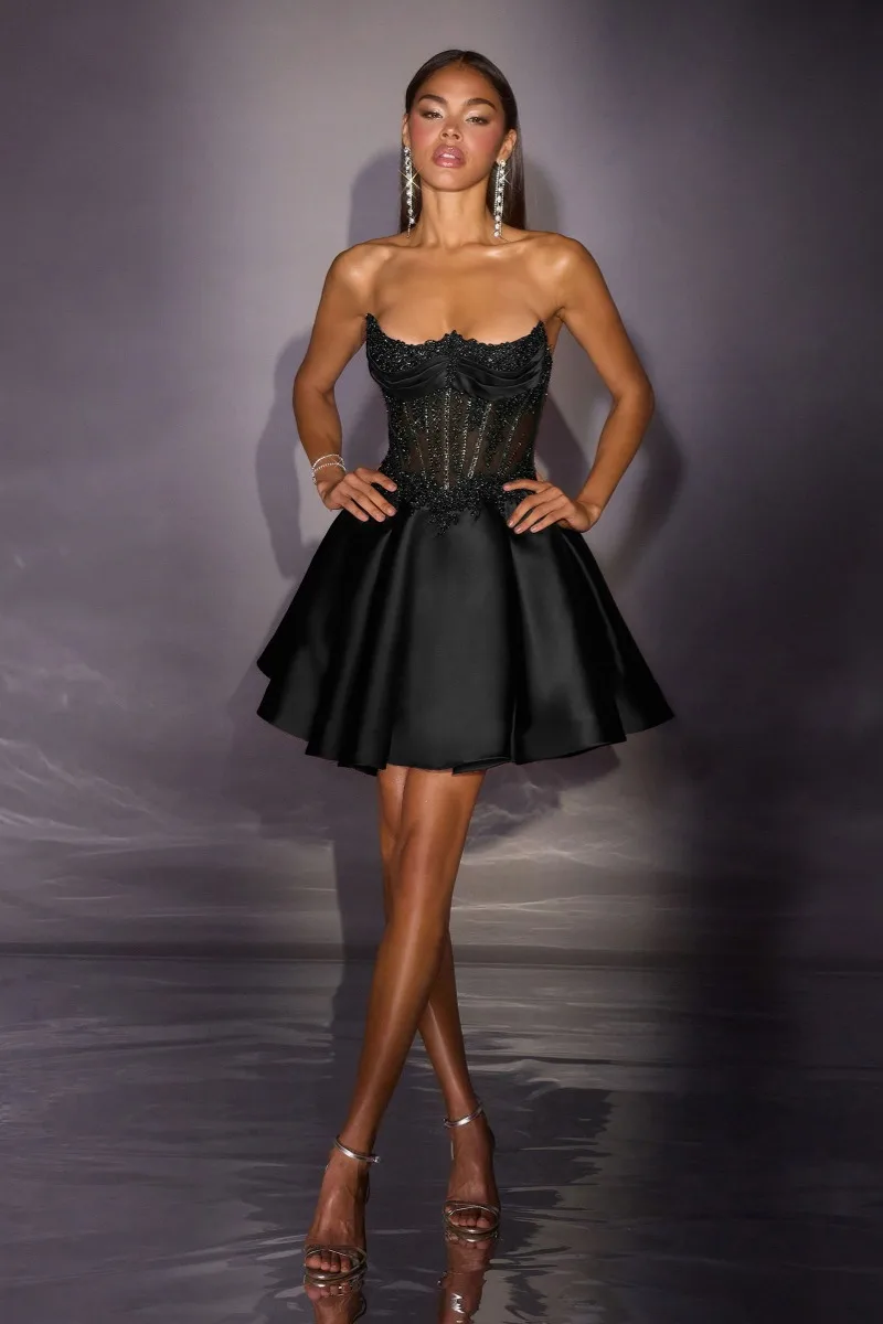 Ladivine CC502 Dress — BLACK