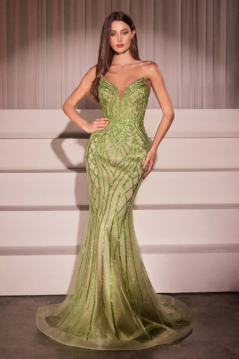 Ladivine CC6018 Dress — GREENERY