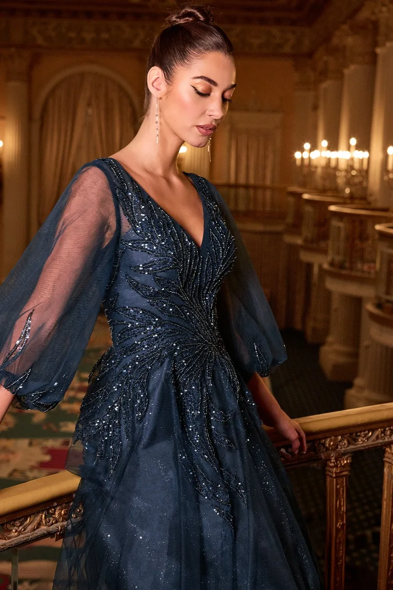 Ladivine CD0101 Dress — NAVY