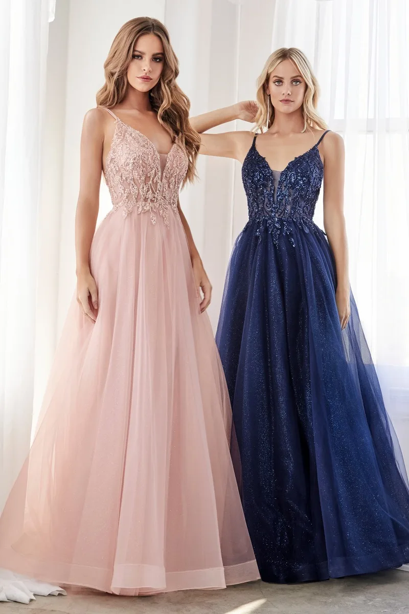 Ladivine CD0154 Dress — BLUSH NAVY