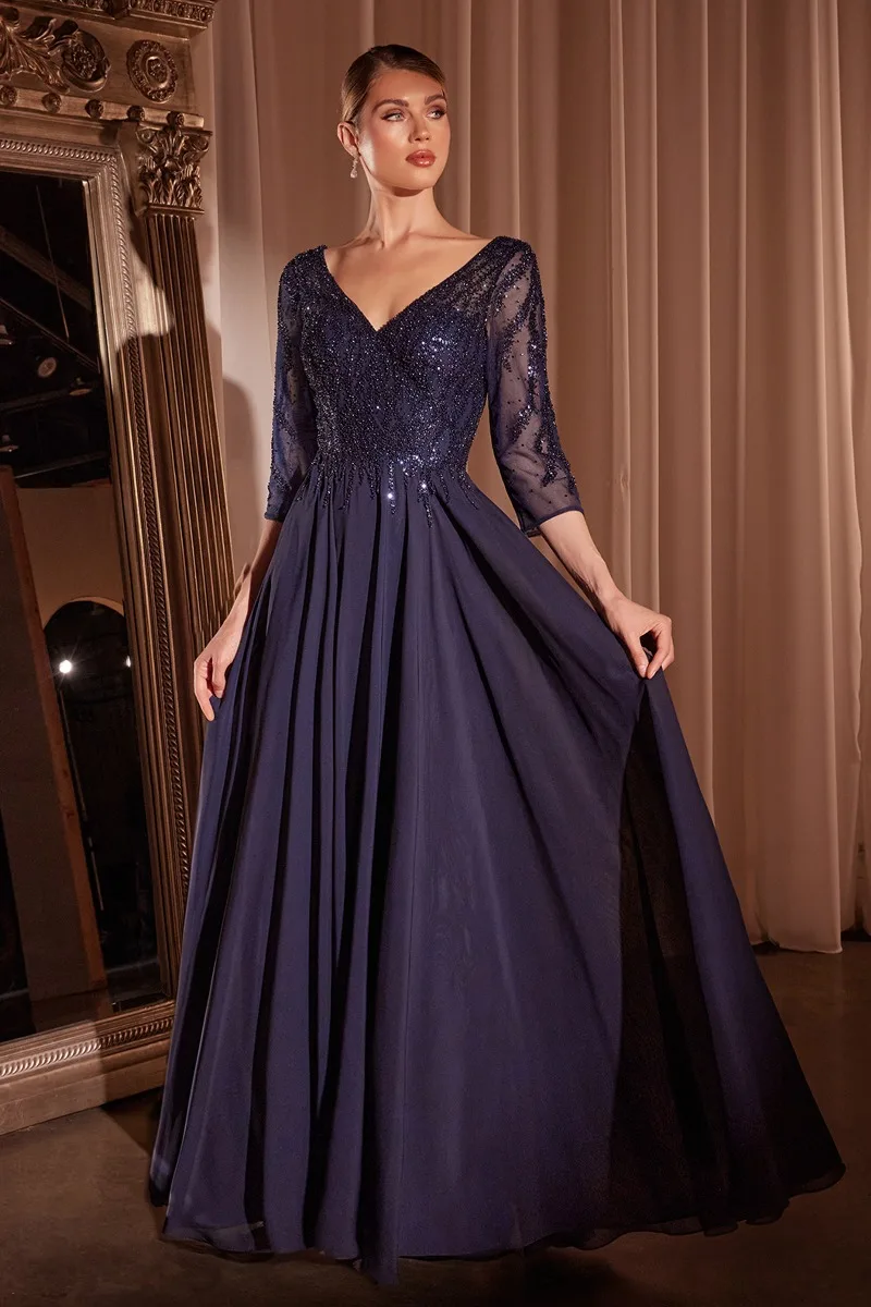 Ladivine CD0171 Dress — NAVY
