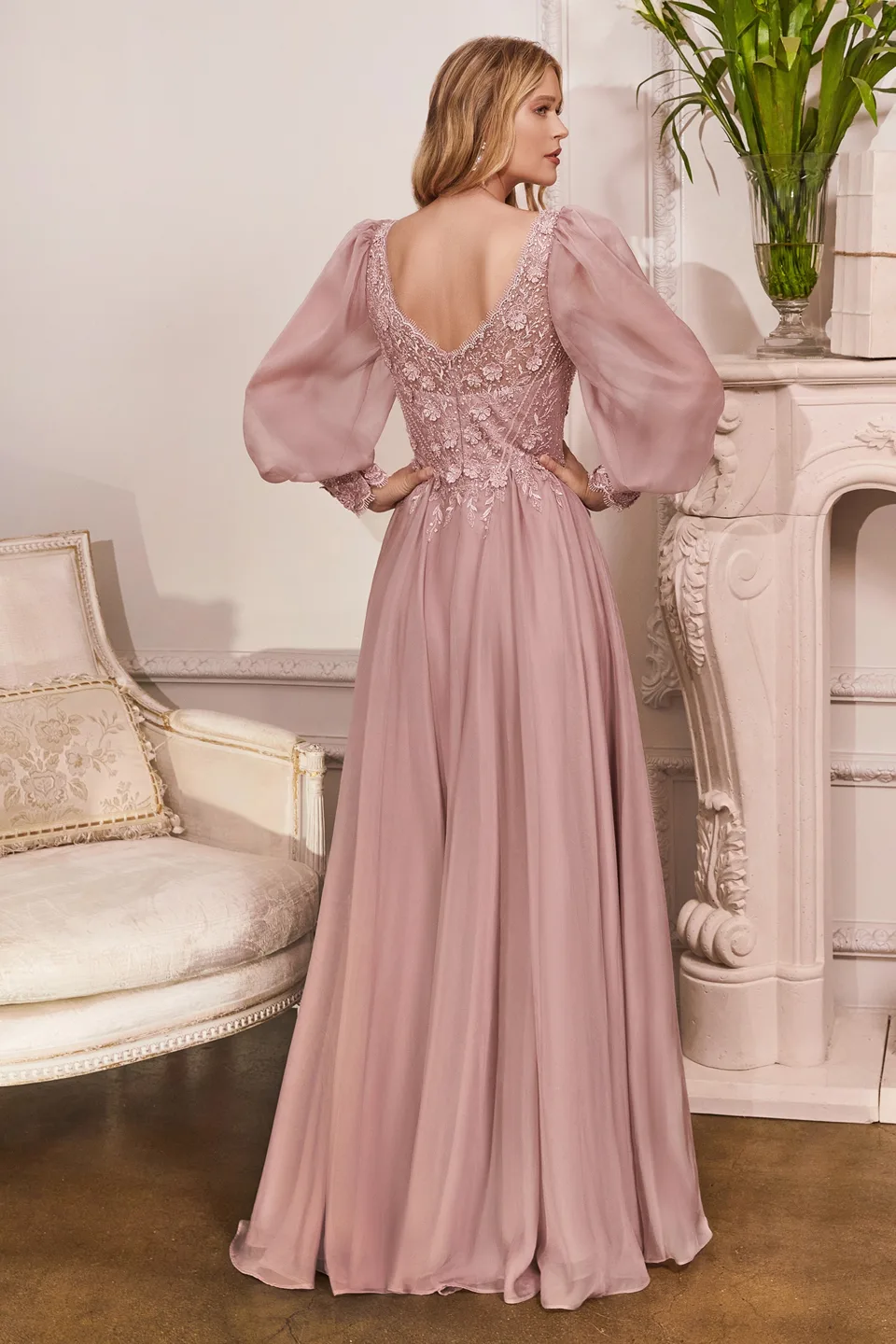 Ladivine Collective CD0183 Dress — MAUVE 1