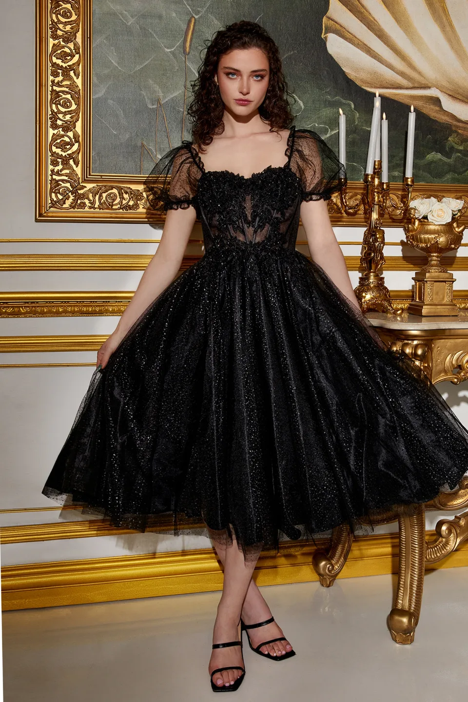 Ladivine CD0187 Dress — BLACK