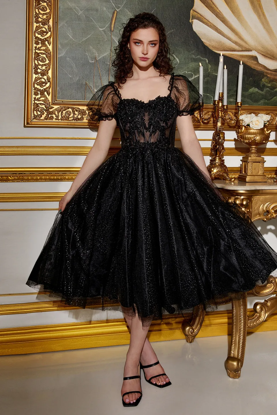 Ladivine CD0187 Dress — BLACK