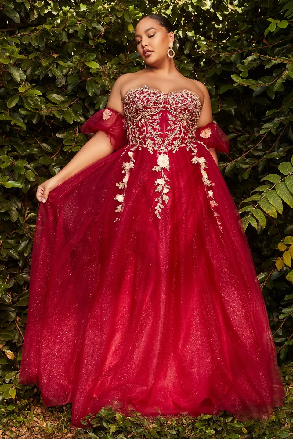 Ladivine CD0191C Dress — RED