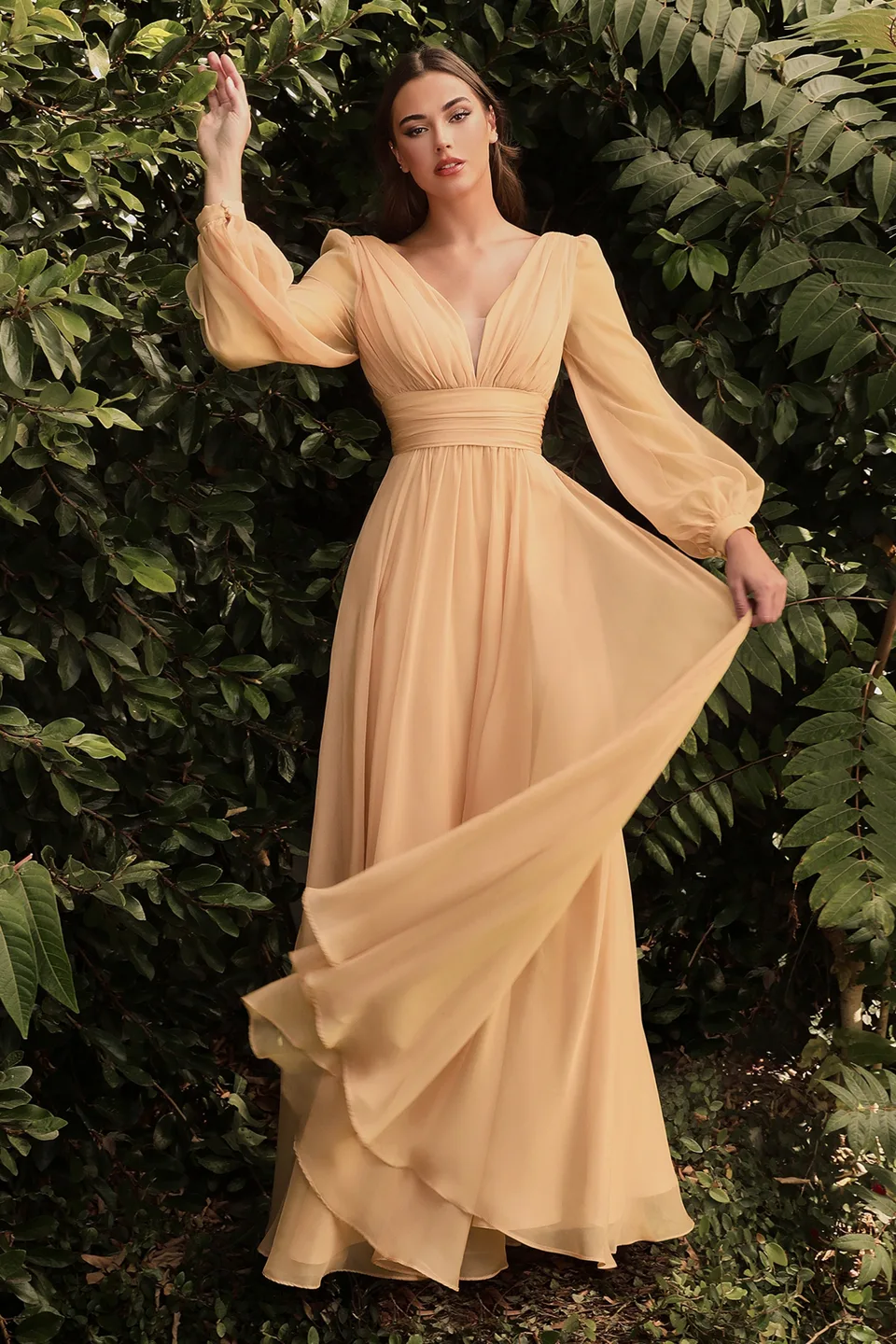 Ladivine CD0192 Dress — CHAMPAGNE