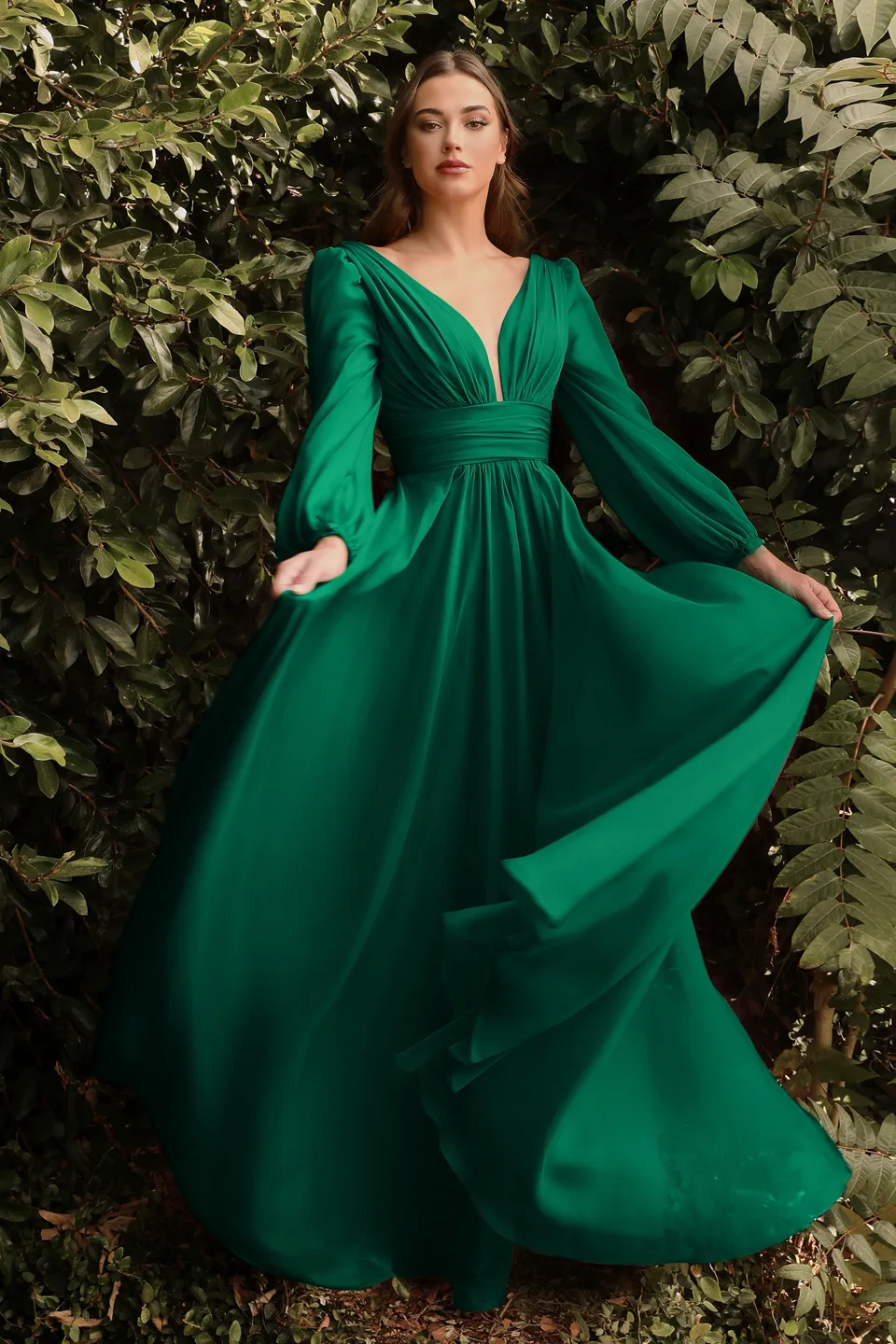 Ladivine CD0192 Dress — EMERALD