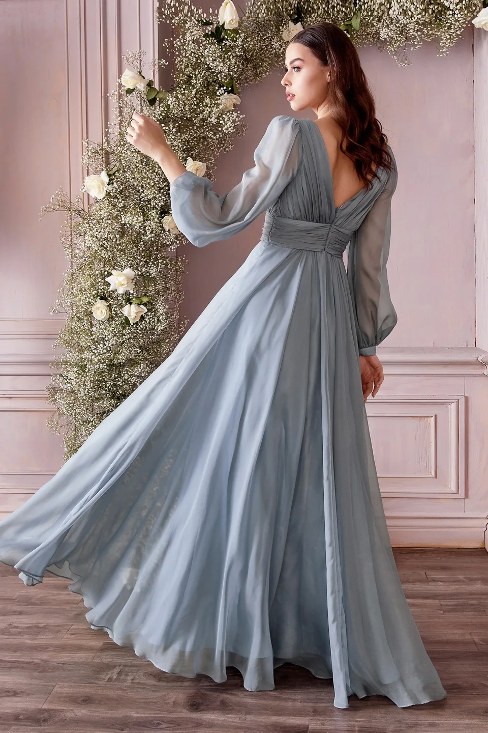 Ladivine CD0192 Dress — SMOKYBLUE 1