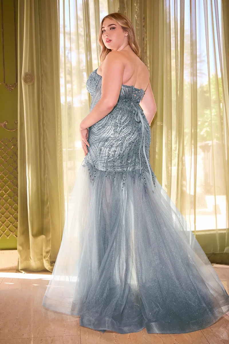 Ladivine CD0214C Dress — SMOKYBLUE