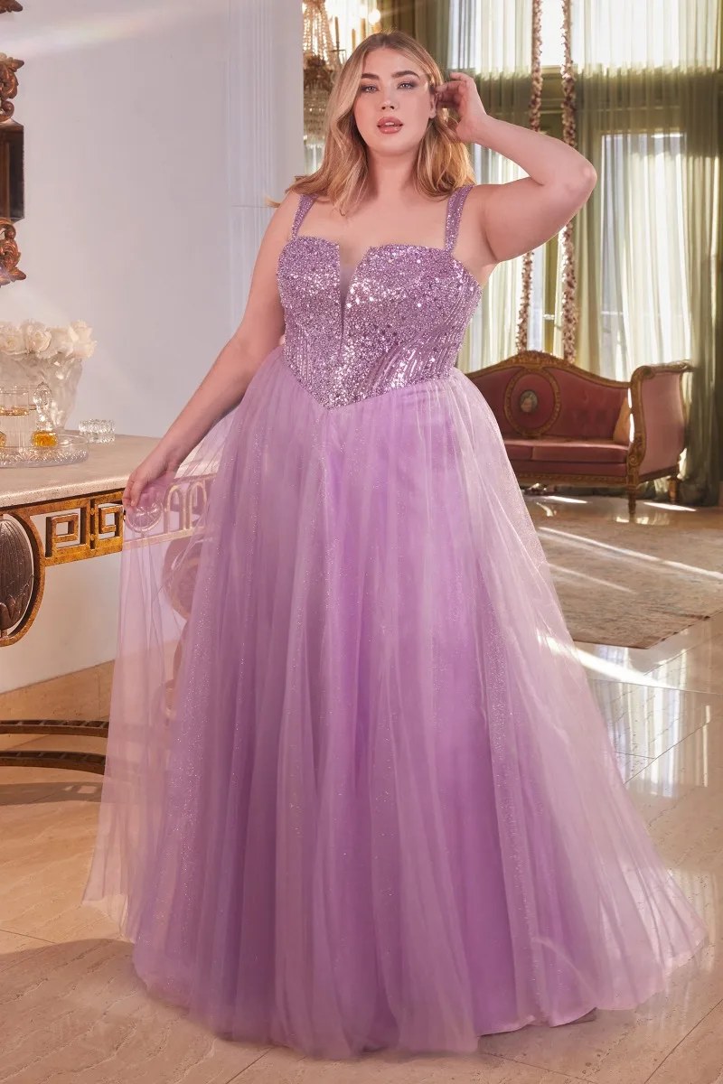 Ladivine CD0217C Dress — DUSTYLAVENDER
