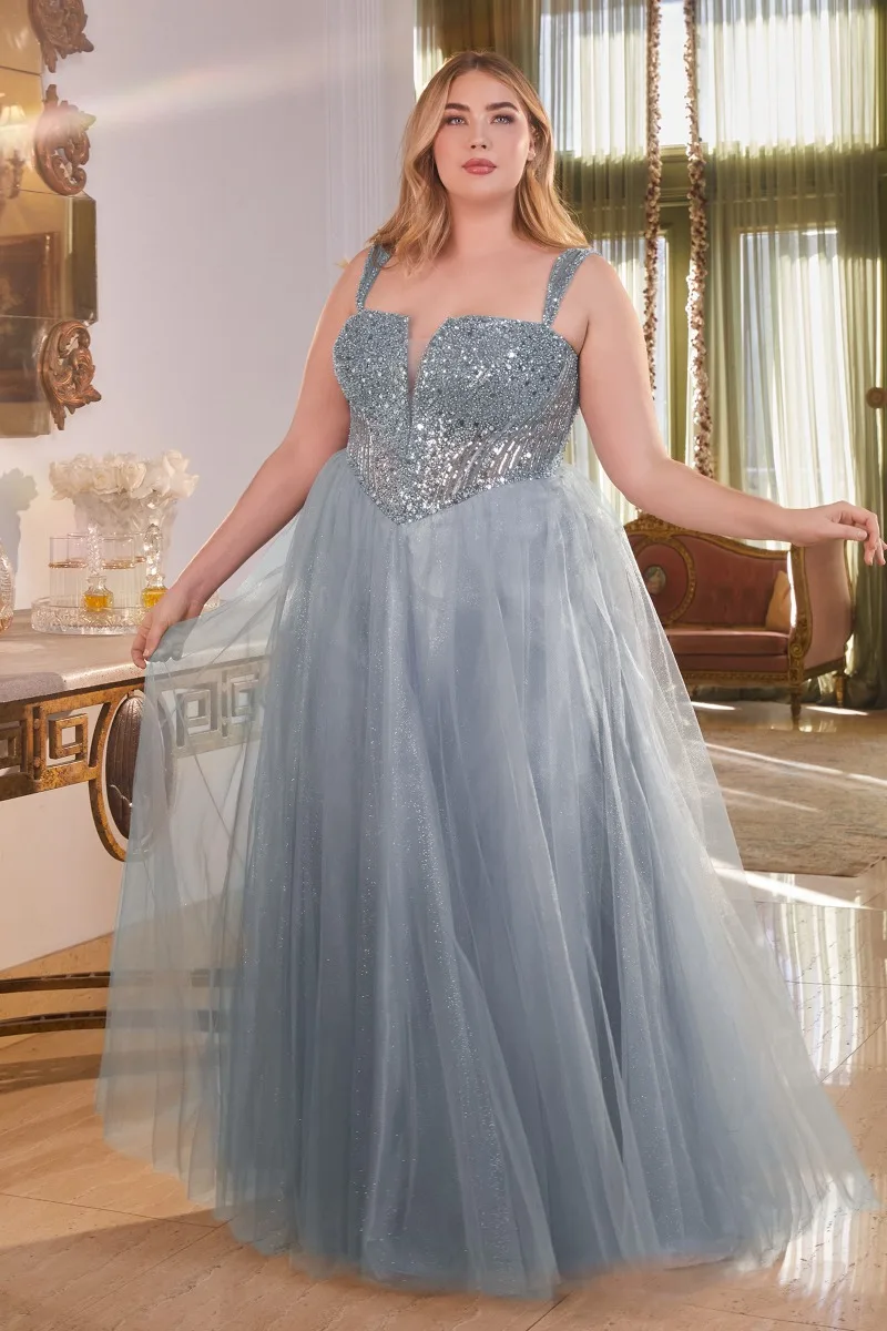 Ladivine CD0217C Dress — SMOKYBLUE
