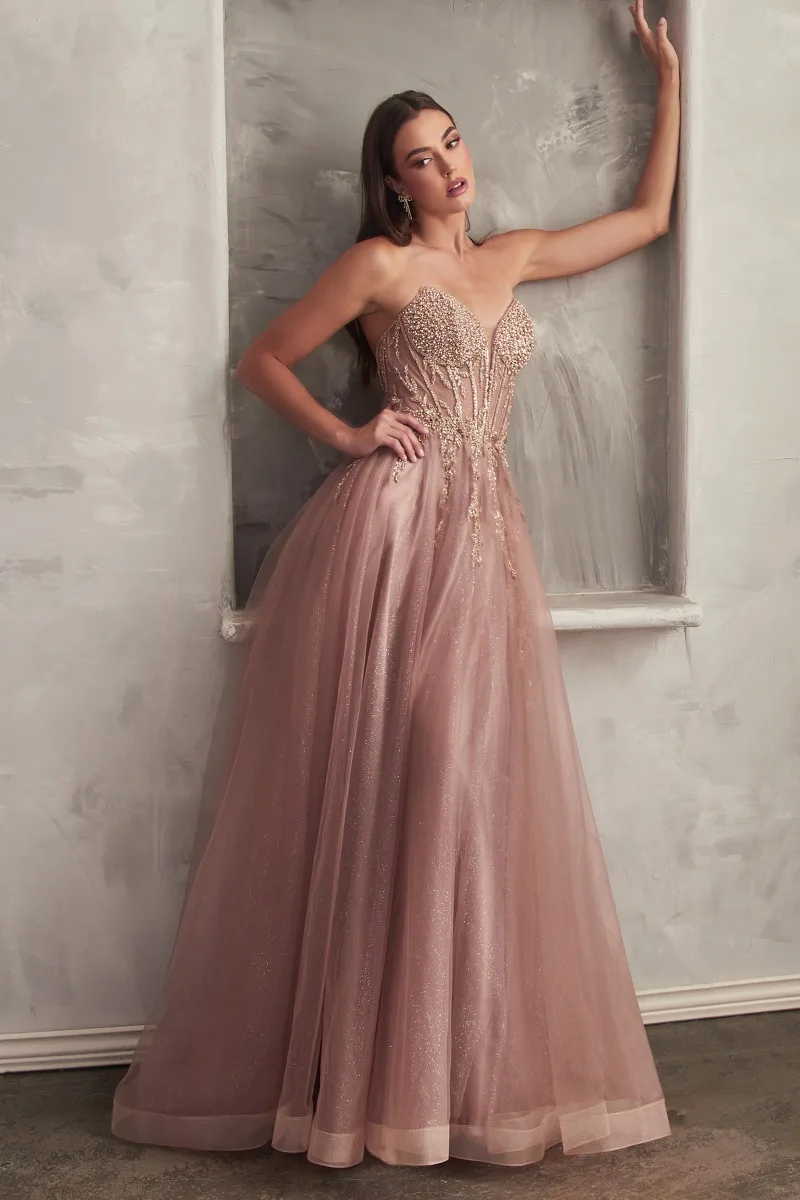Ladivine CD0230 Dress — MOCHA GOLD