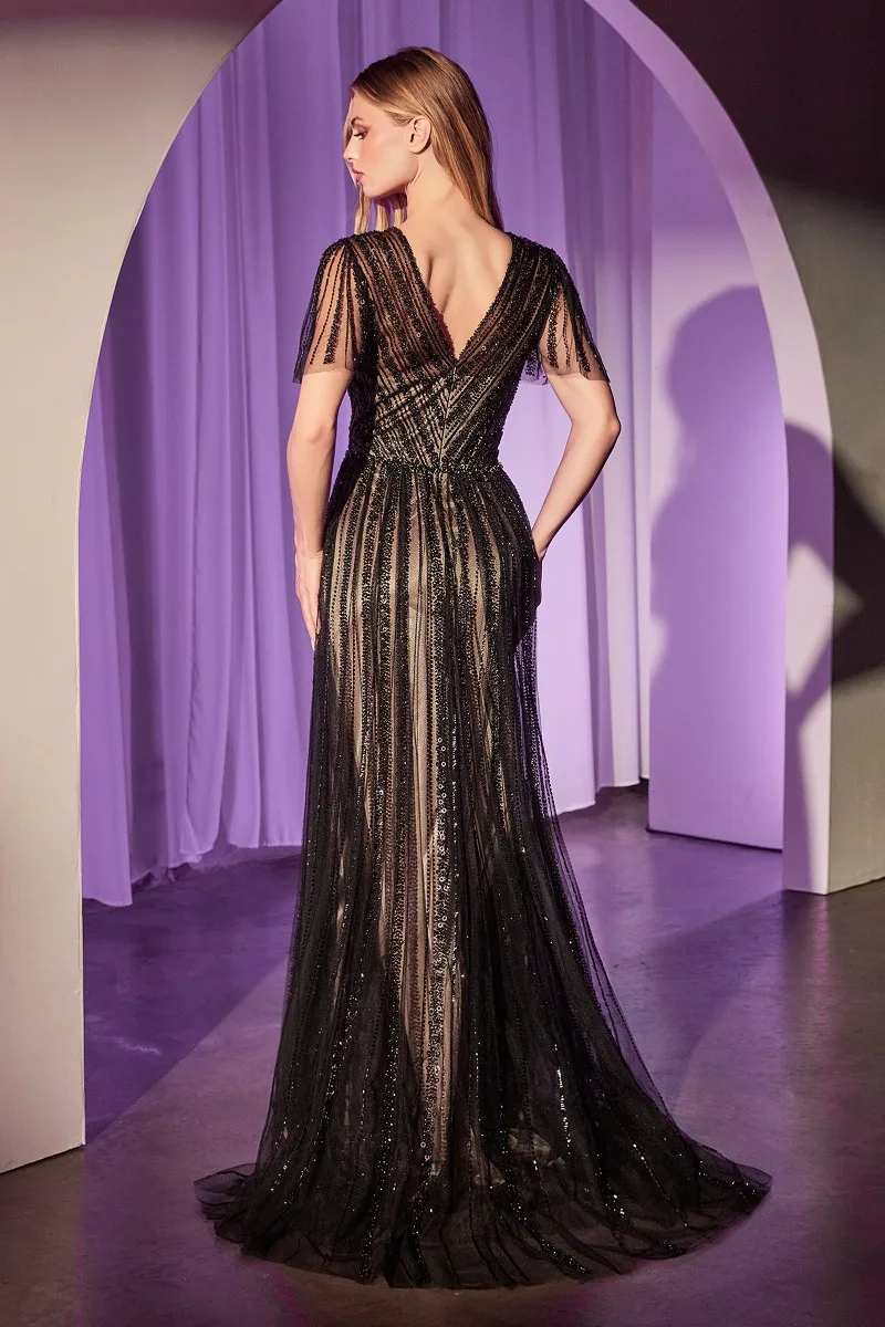 Ladivine CD0241 Dress — BLACK NUDE