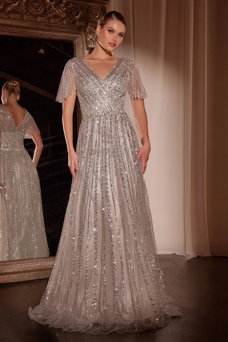 Ladivine CD0241 Dress — SILVER