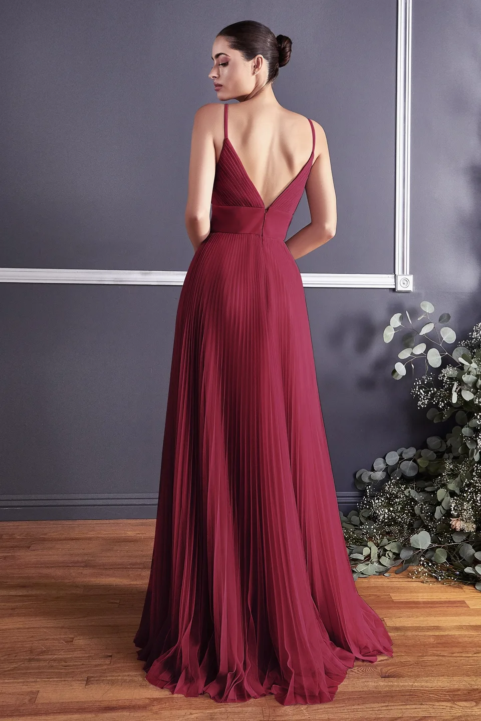 Ladivine Collective CD184 Dress — DEEPRED