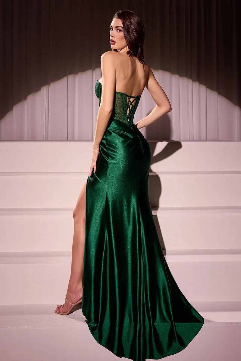 Ladivine CD2408 Dress — EMERALD BACK