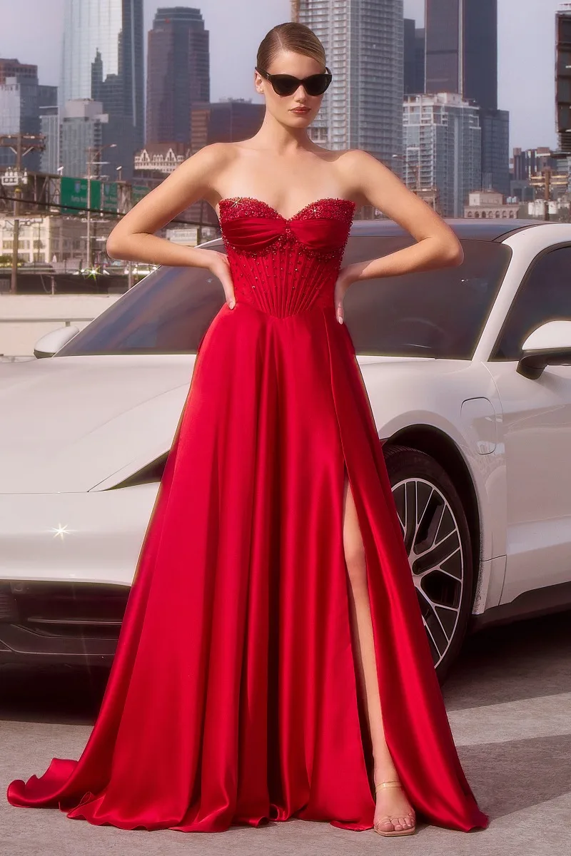 Ladivine CD297 Dress — RED