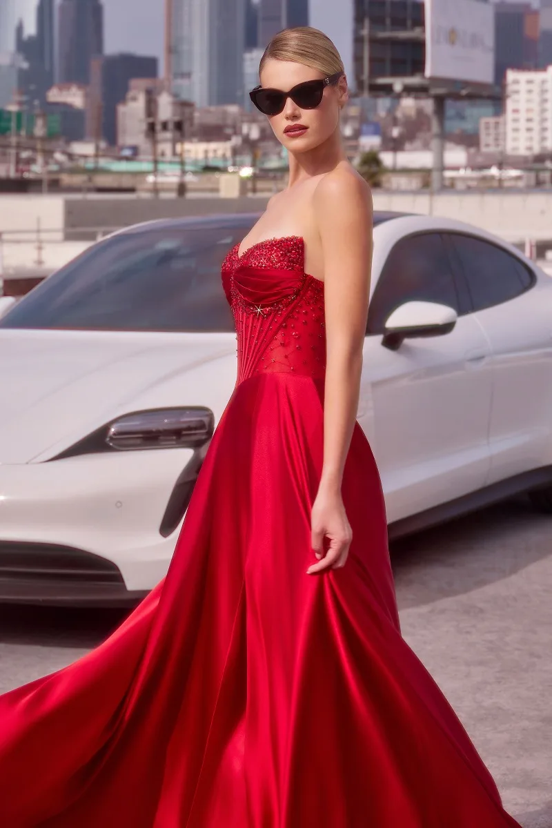 Ladivine CD297 Dress — RED