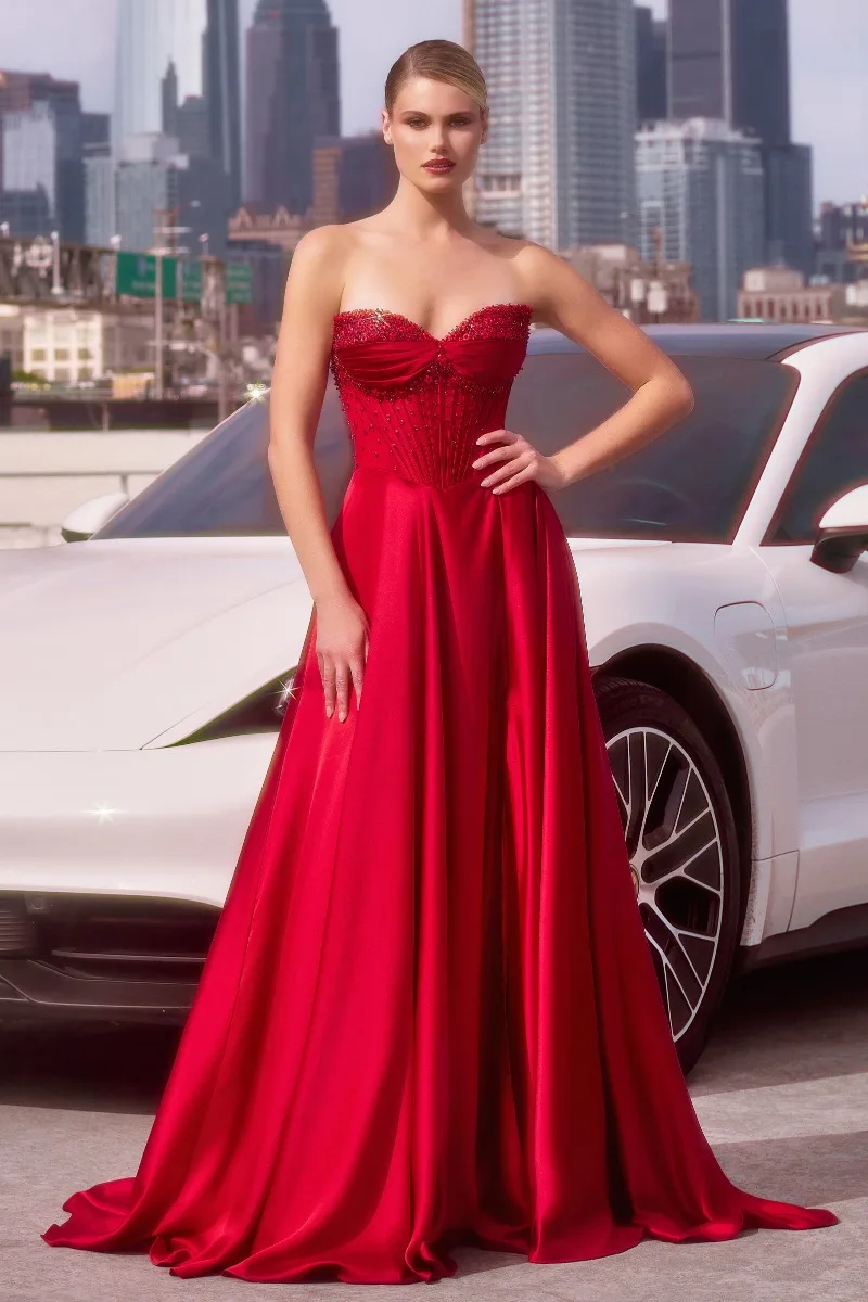 Ladivine CD297 Dress — RED