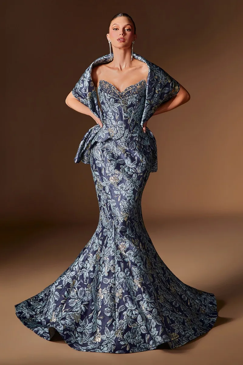 Ladivine CD655 Dress — NAVY FRONT REVISED