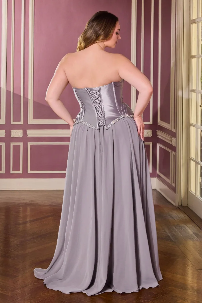 Ladivine CD668C Dress — DARK SILVER