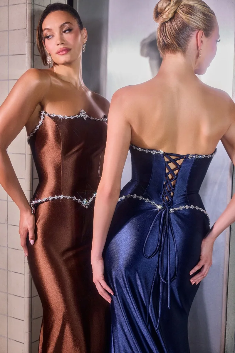 Ladivine CD687 Dress — ESPRESSO NAVY