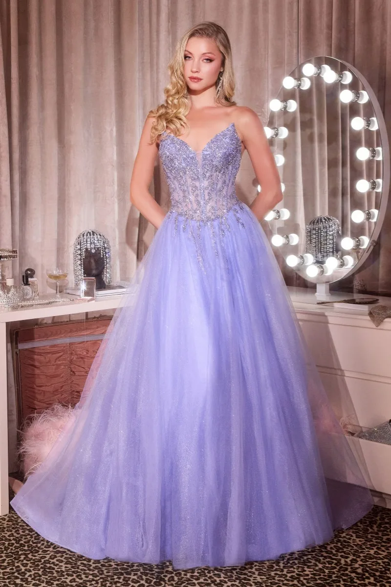 Ladivine CD721 Dress — BLUE