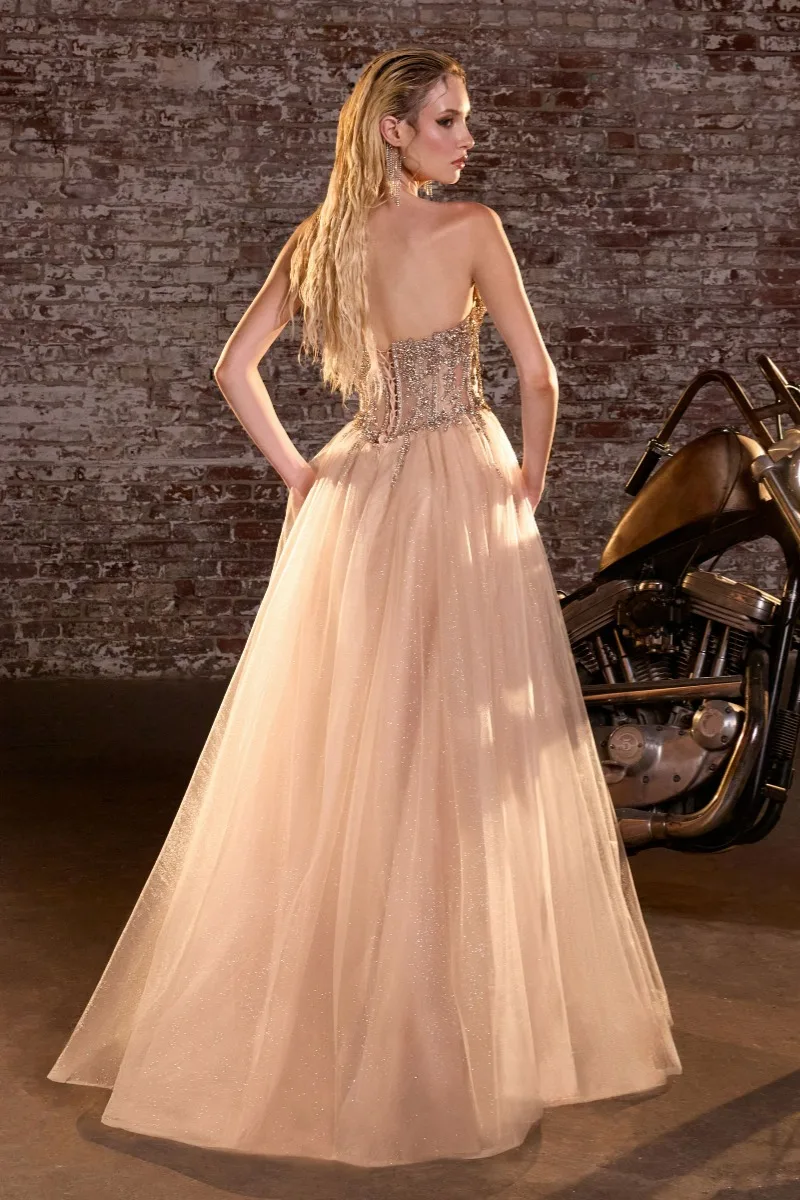 Ladivine CD721 Dress — GOLD