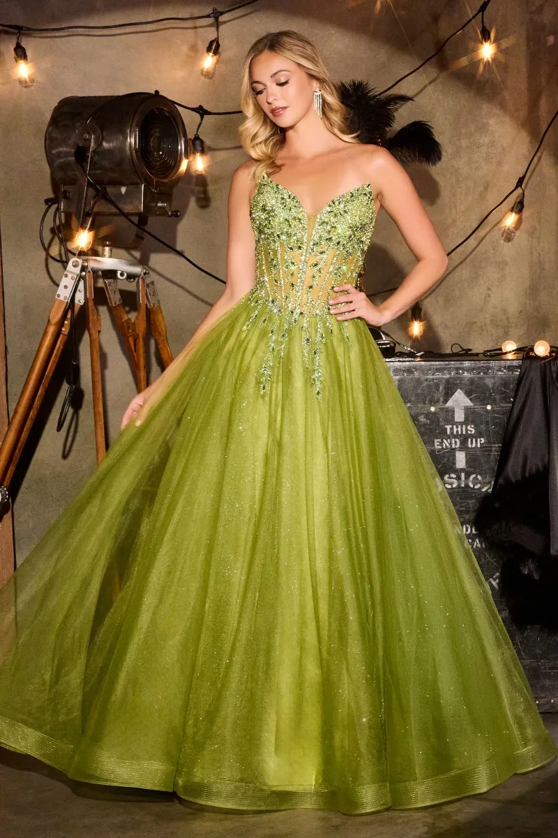 Ladivine CD721 Dress — GREENERY