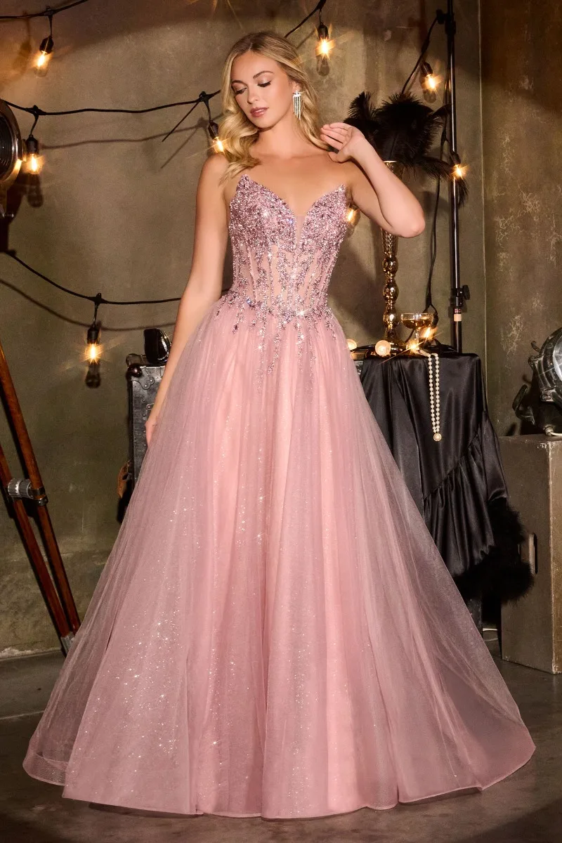 Ladivine CD721 Dress — MAUVE