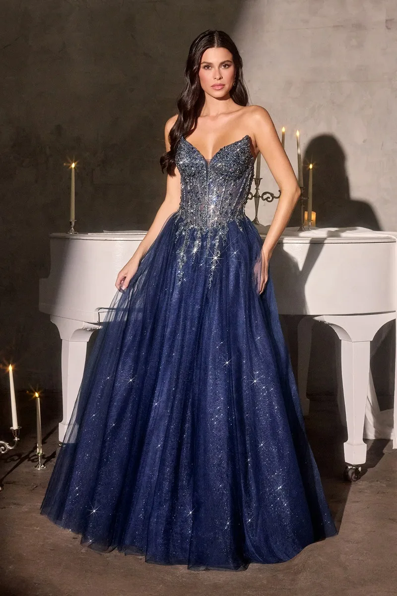 Ladivine CD721 Dress — NAVY