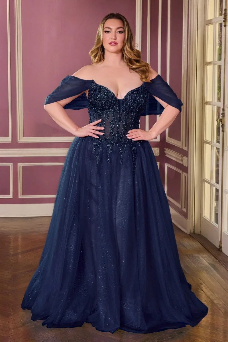 Ladivine CD721C Dress — NAVY