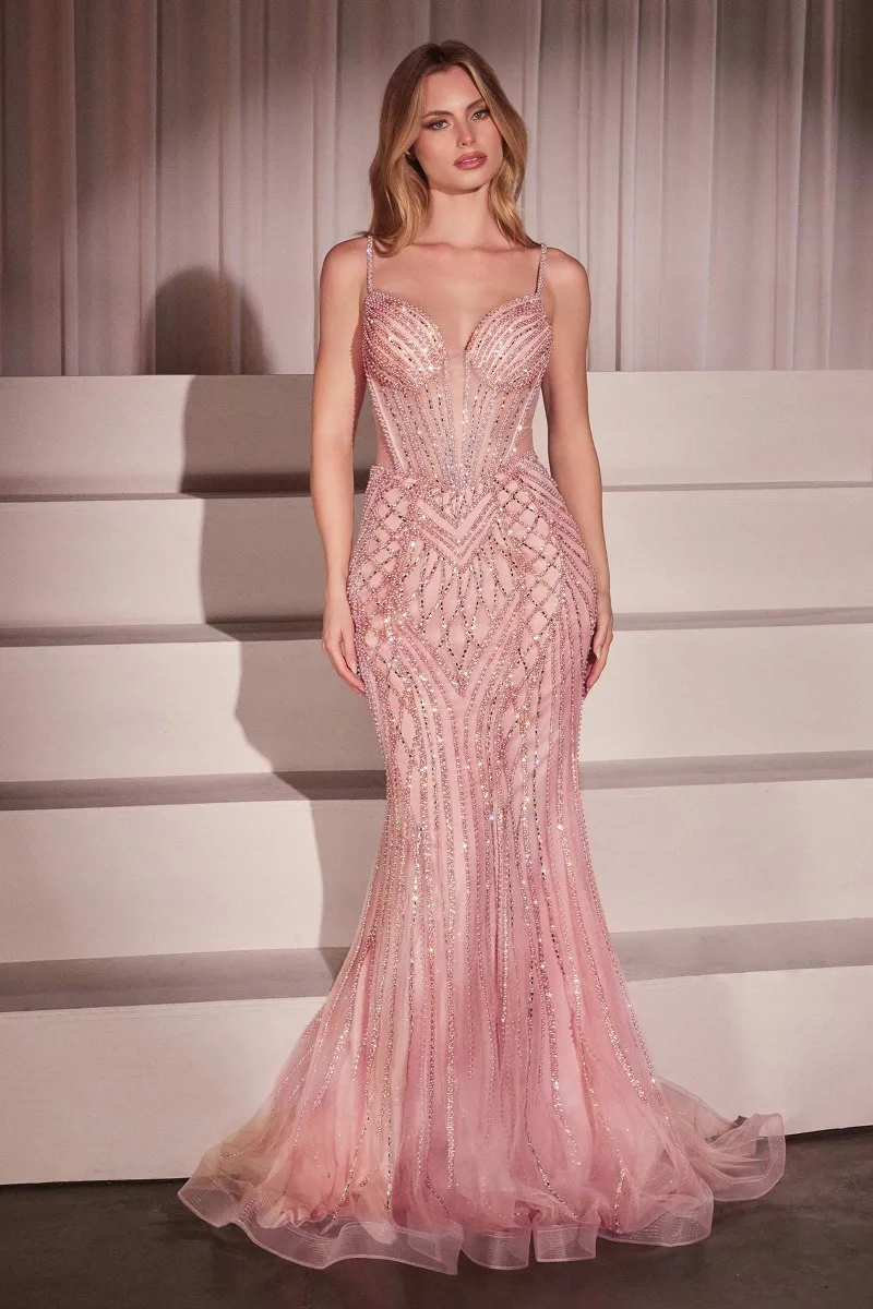Ladivine CD759 Dress — ROSE PINK