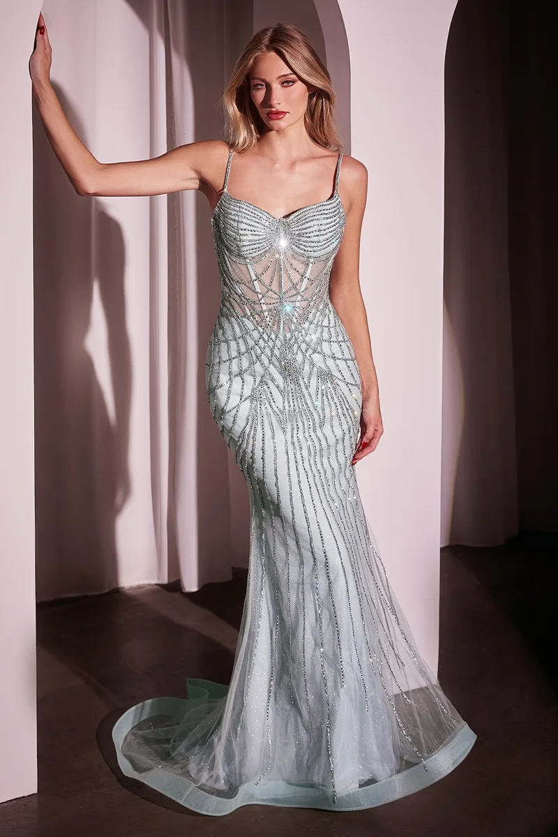 Ladivine CD766 Dress — SEA MIST