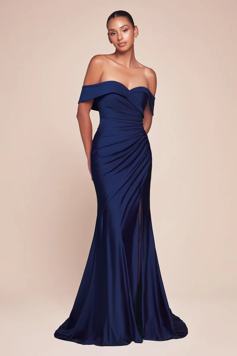 Ladivine CD790 Dress — NAVY FRONT