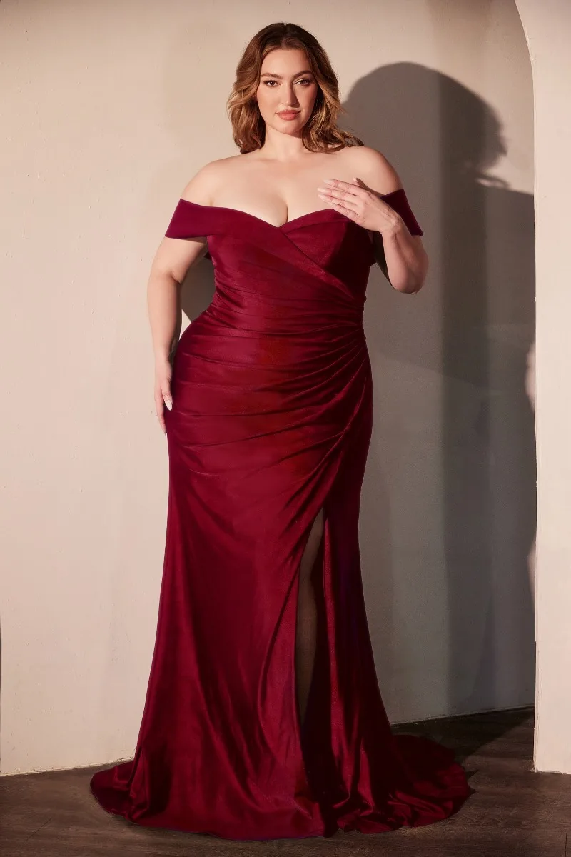 Ladivine CD790C Dress — BURGUNDY