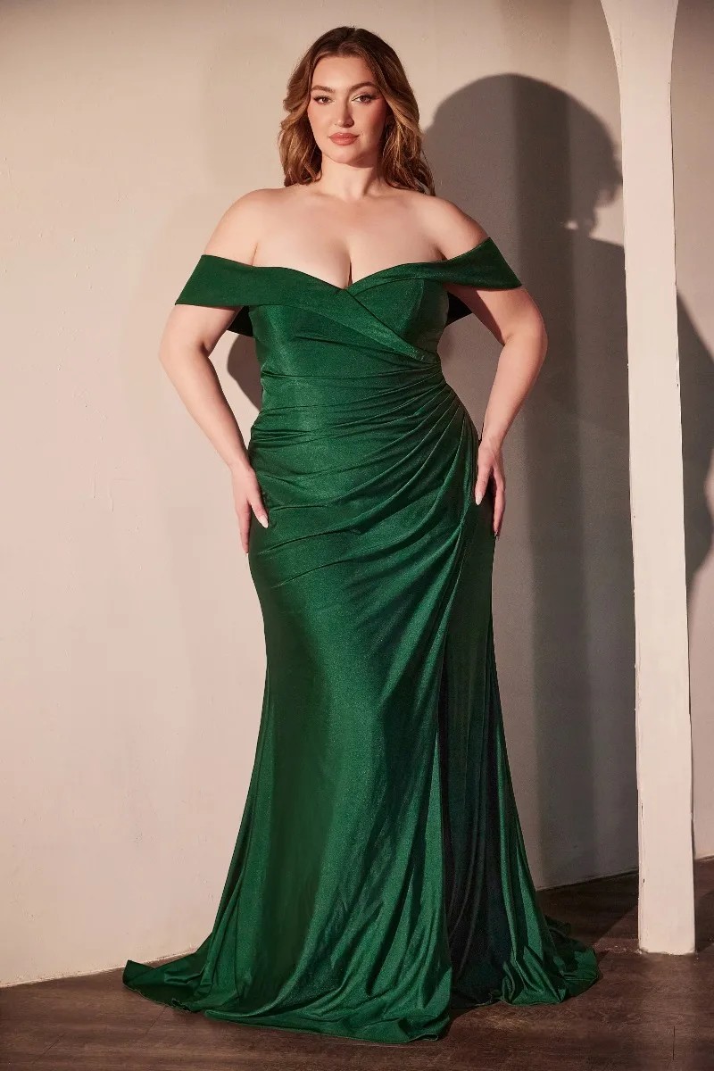 Ladivine CD790C Dress — HUNTER GREEN