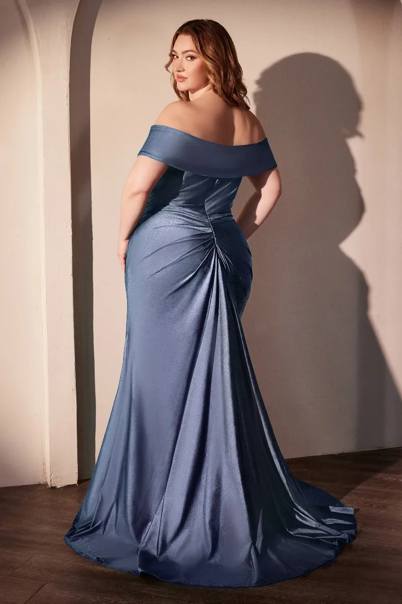 Ladivine CD790C Dress — SMOKY BLUE