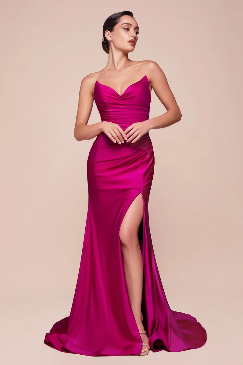 Ladivine CD791 Dress — MAGENTA