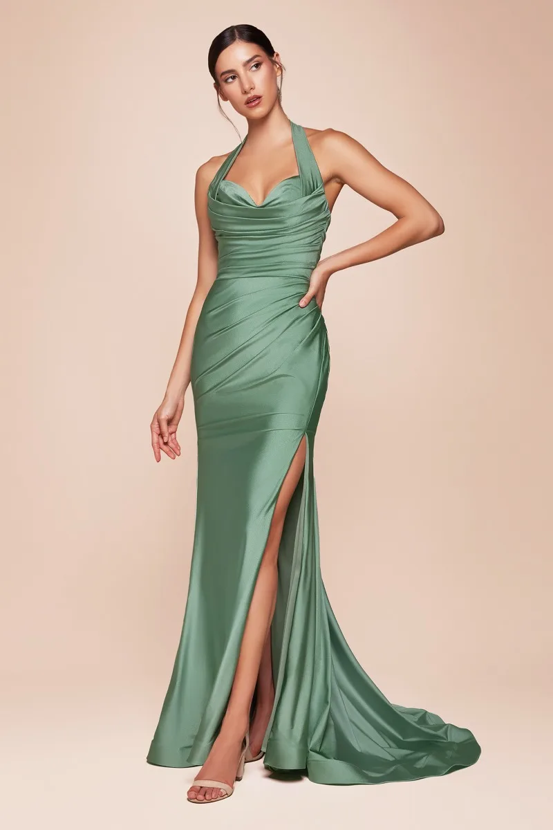 Ladivine CD796 Dress — DARK SAGE