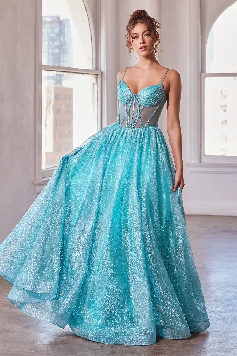 Ladivine CD832 Dress — AQUABLUE