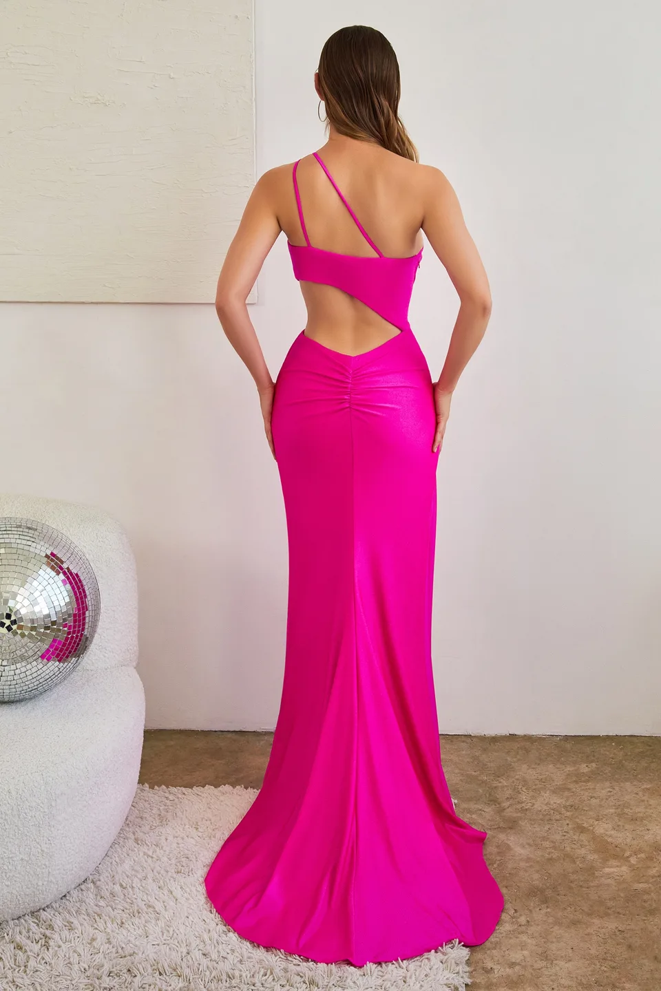 Ladivine CD887 Dress — FUCHSIA