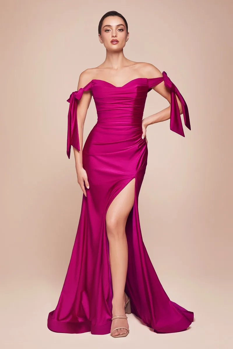 Ladivine CD943 Dress — MAGENTA