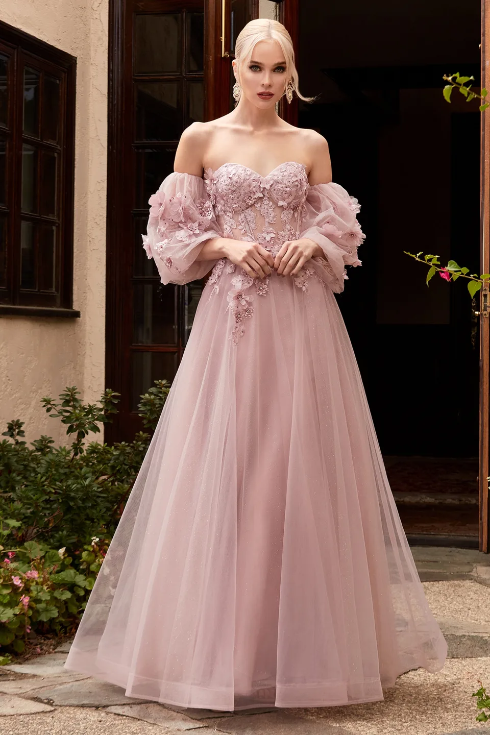 Ladivine CD962 Dress — MAUVE 1