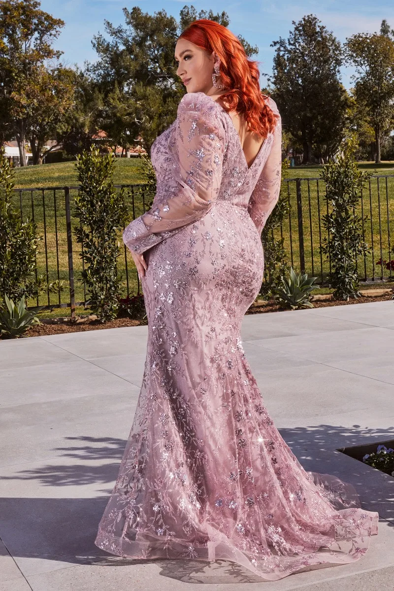 Ladivine CD989 Dress — C DARK MAUVE 2